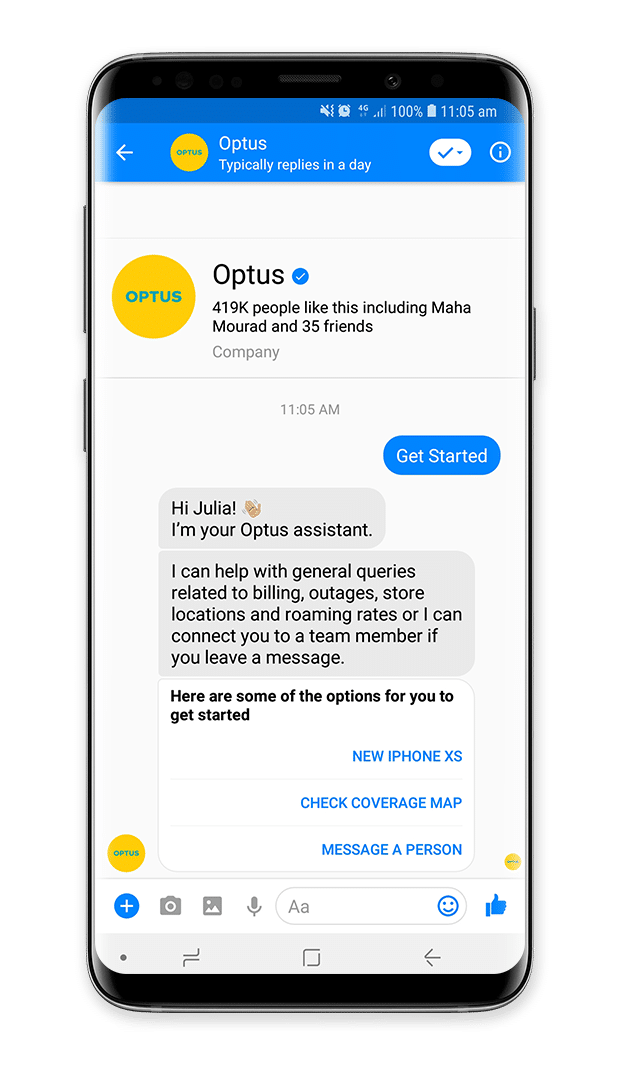 Optus Chatbot