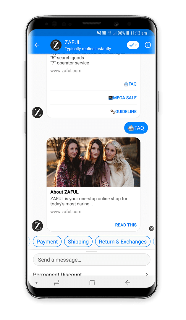 Zaful Chatbot