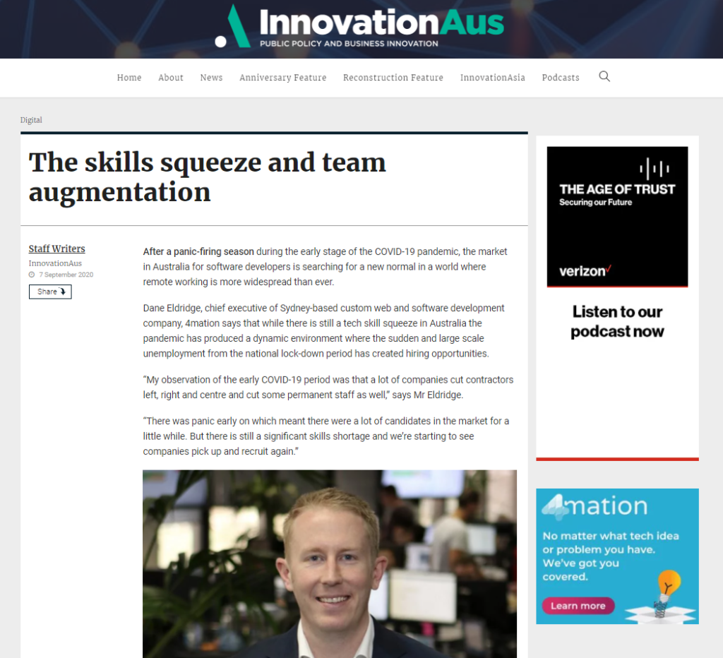 InnovationAus - The skills squeeze and team augmentation