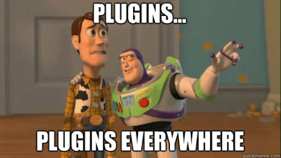 Too many Plugins for WordPress Website Optimization.