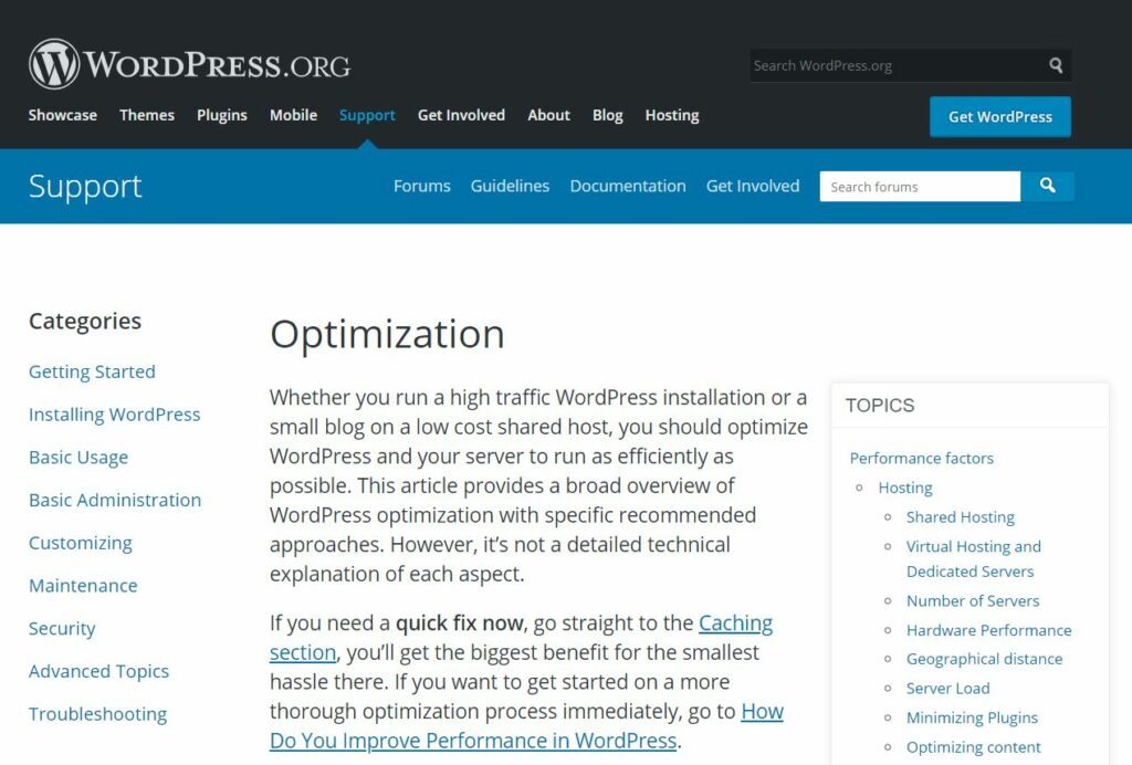 WordPress Website documentation