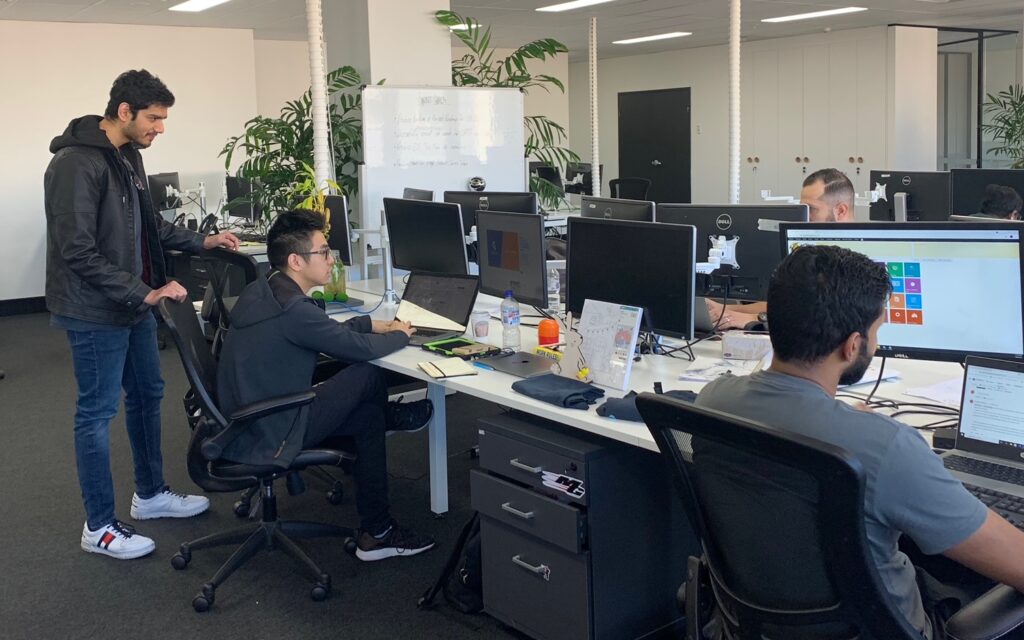 Web developer contractor Ajay working with delivery team